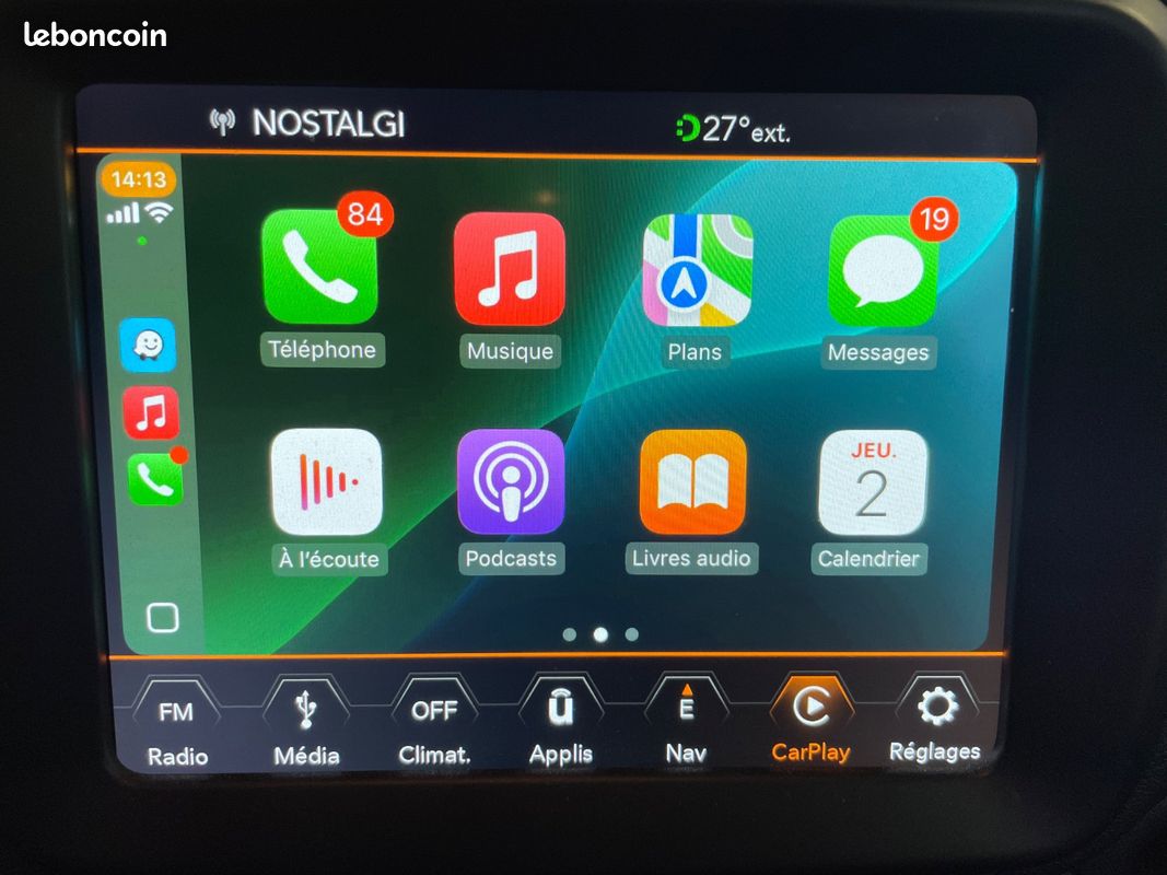 Jeep Renegade Limited FWD 150Cv/3EME MAIN/MOTEUR A CHAINE/CARPLAY/CAMERA DE RECUL/FEUX LED (image 10)