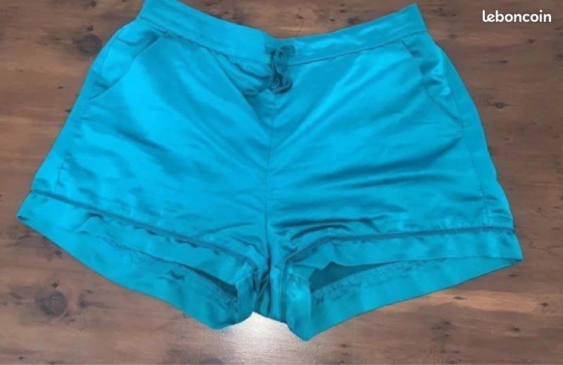 Short pyjama femme satiné (image 1)