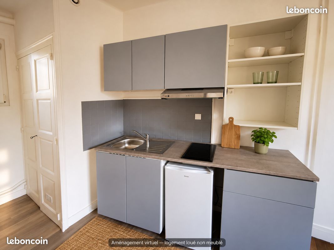 Appartement 1 pièce 24 m² · à Tours · 24 m² · 490 €/mois
