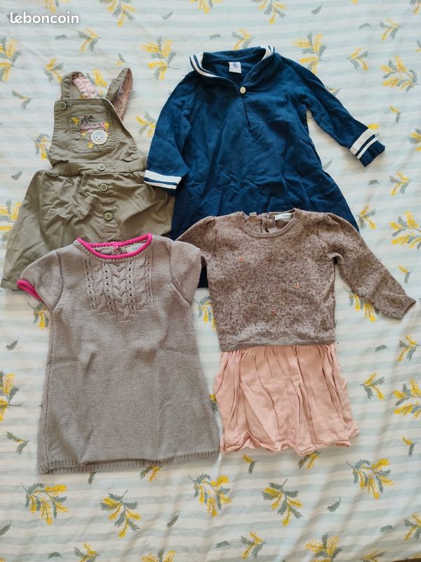 Lot vêtements hiver bébé fille 18 mois (image 2)