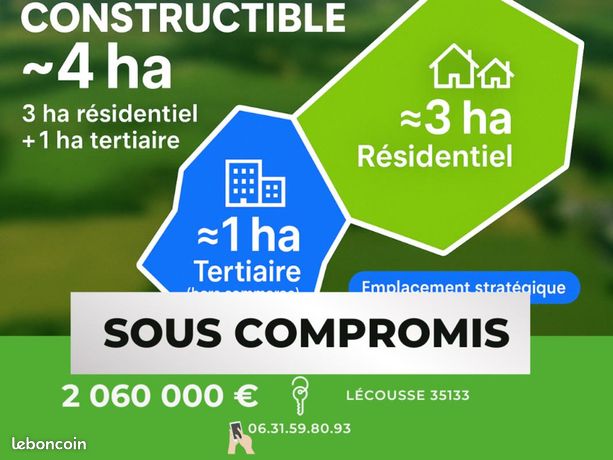 Terrain 39 000 m² Lecousse