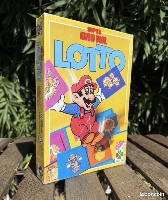 Super Mario Bros Lotto Selecta jeux société vintage RARE nintendo (image 1)
