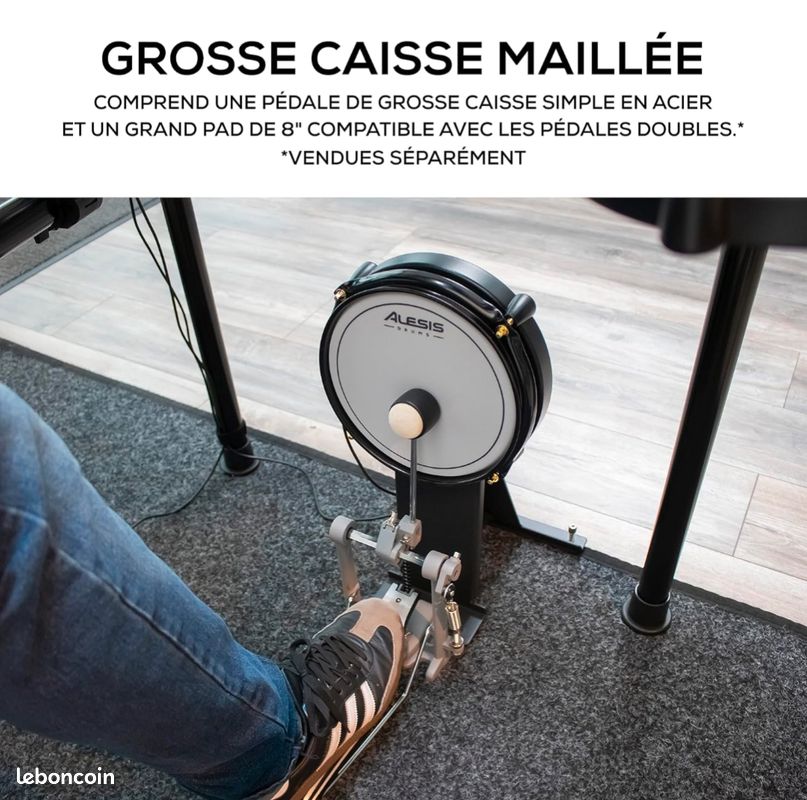 Alesis Command SE Kit - Batterie Electronique en Peau Maillée
Connexion USB MIDI, Chargement De Sample, 70 Kits, 600+ Sons, 120
Pistes (image 8)