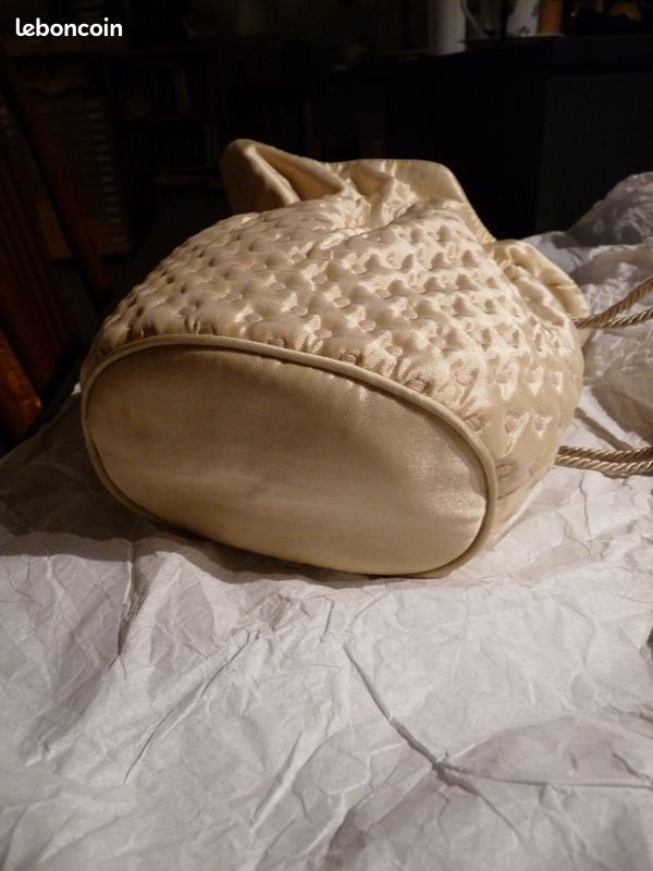 Sac de soirée vintage en soie (image 4)