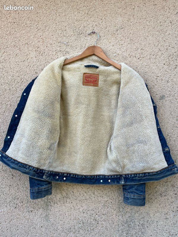 Veste jean Levis interieur fourre . Taille 40 (image 5)
