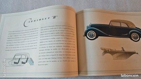 1938 brochure Mercedes 170 V Torpedo, Roadster, Cabrio... : catalogue de 28 p. En français (image 7)