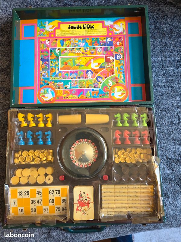 Malette vintage multi jeux sociétés - Jeux & Jouets