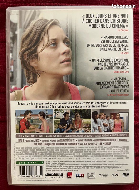 DVD « deux jours, une nuit » (image 2)