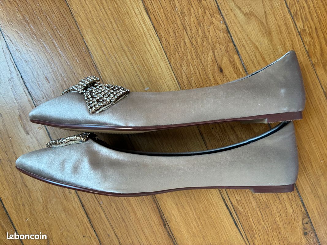 Ballerines neuves tissus et brillants (image 3)