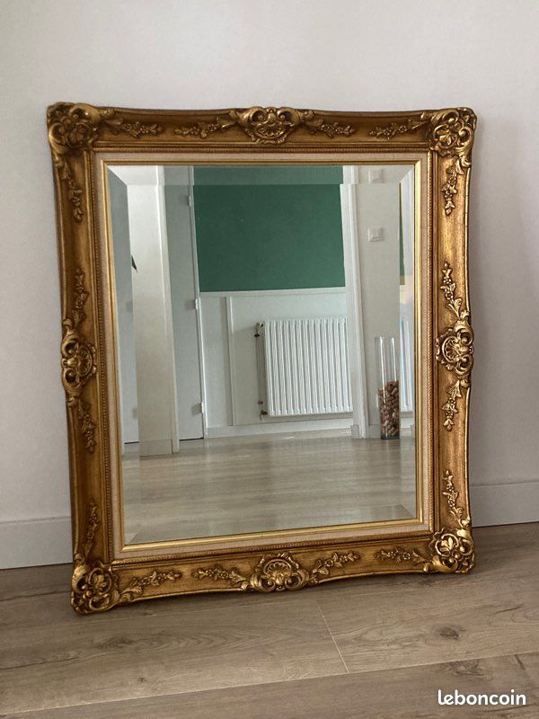 Miroir ancien doré (image 1)