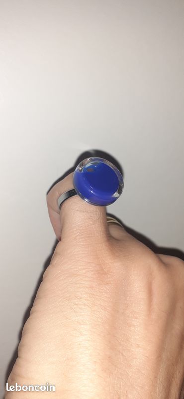 Bague bleue Pylones (image 5)