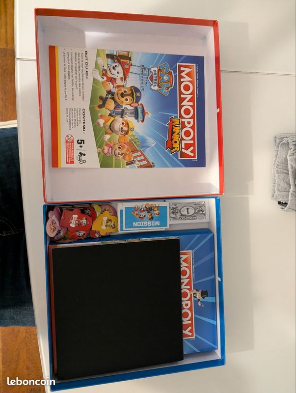 Jeu De Société Monopoly Junior - Édition Pat' Patrouille - Neuf, Version Française