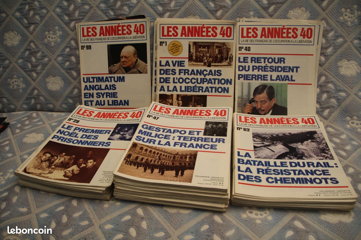 Disques anciens et revues 1940 et vietnan (image 3)