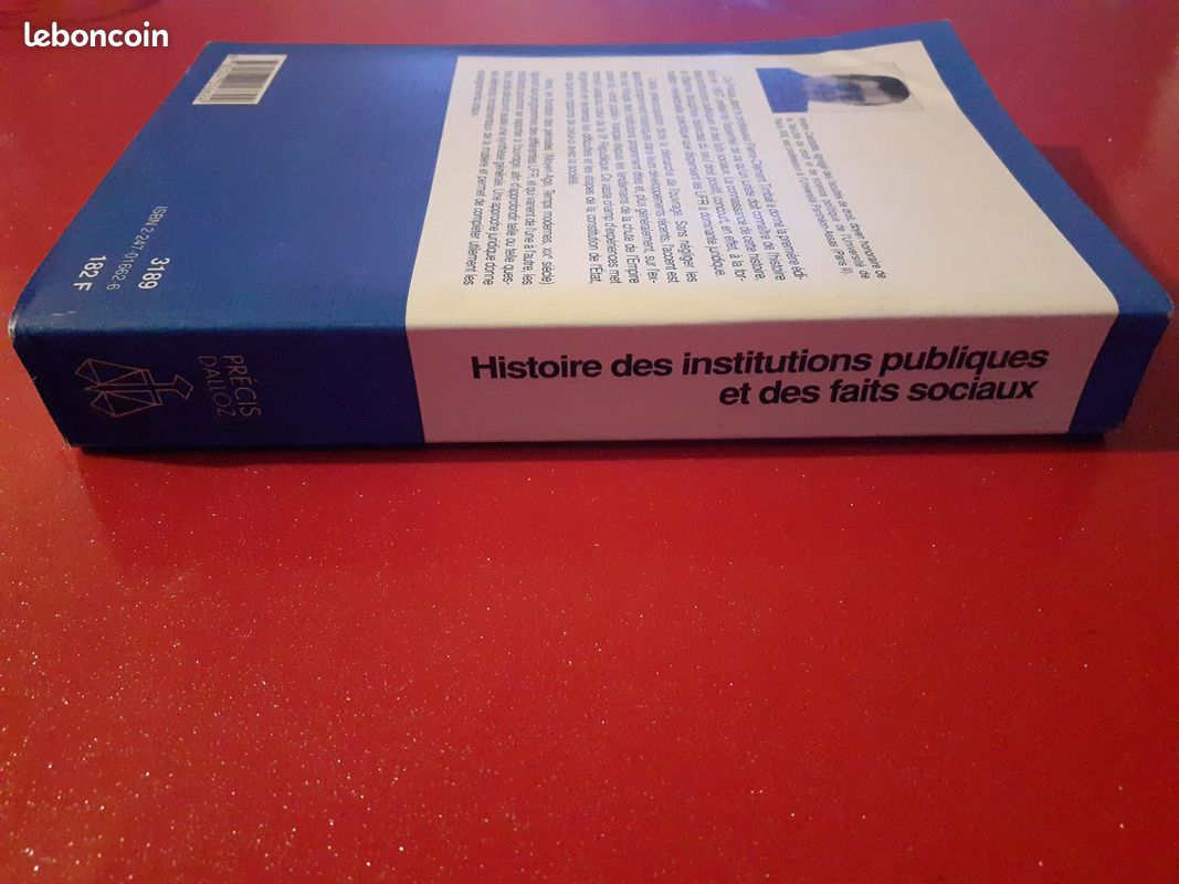 Livre Histoire des institutions publiques et des faits sociaux (image 4)