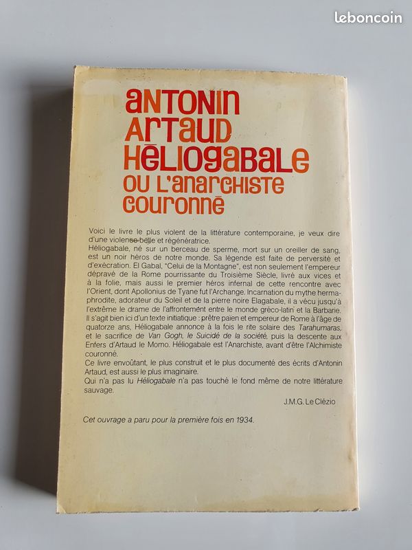 Antonin ARTAUD HELIOGABALE (image 2)