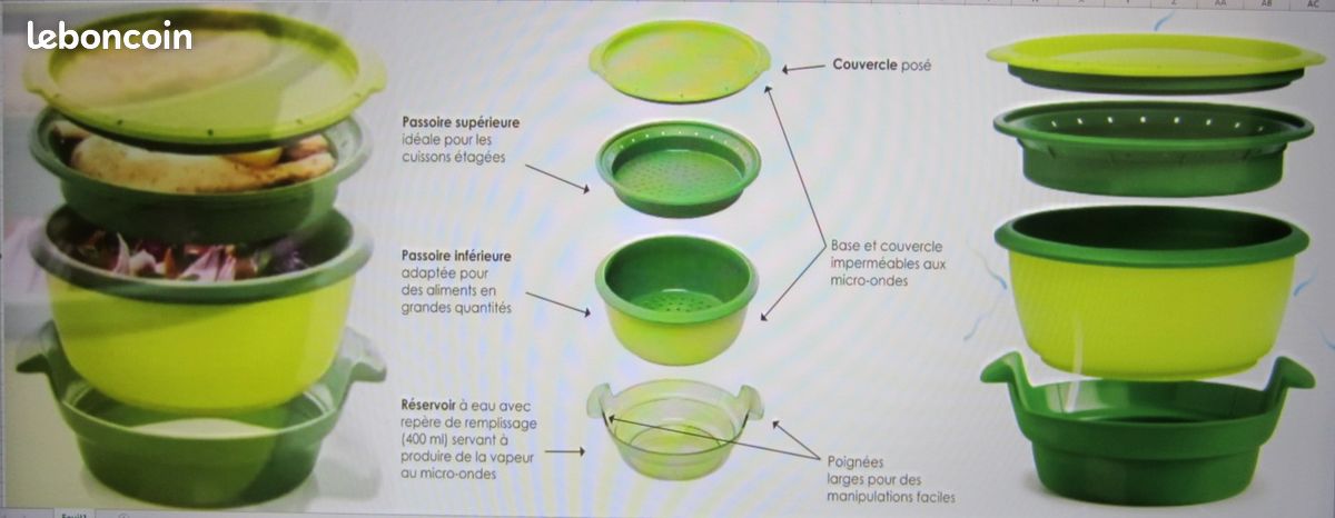 Micro vap tupperware - Arts de la table