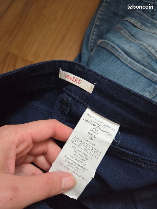 Jean Camaieu Taille 36 (S) Bleu - Occasion En Très Bon état
