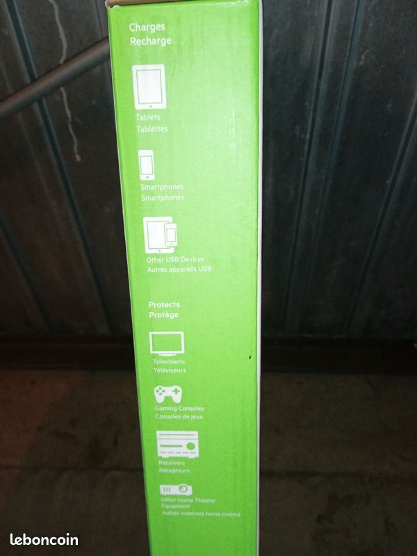 Multiprise Belkin parafoudre 8 prises 2 USB neuve (image 5)