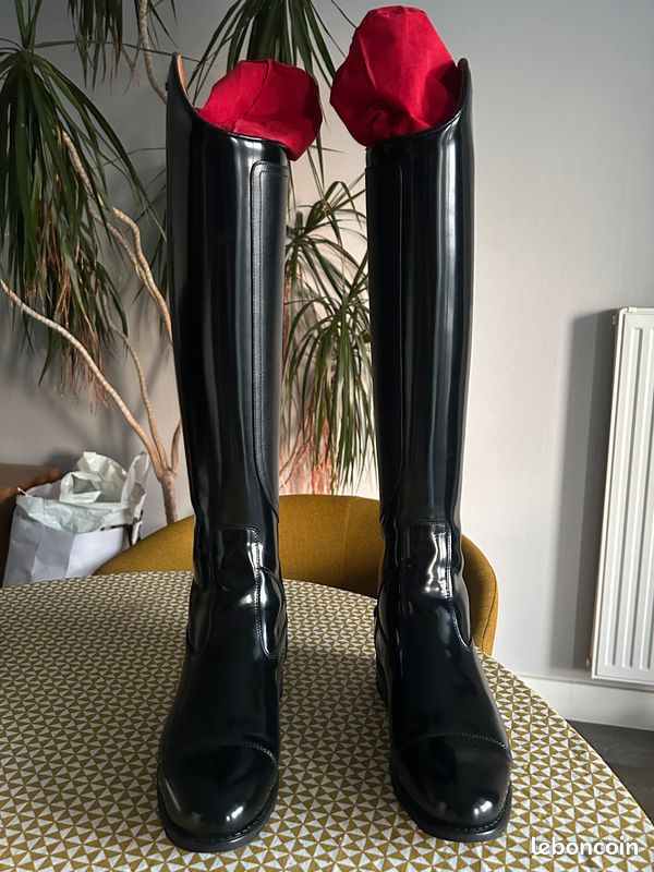 Simmi London - Lang - Bottes larges d'équitation hauteur genou - Noir