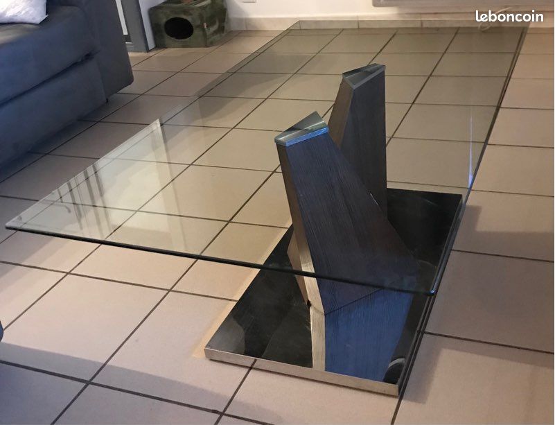 Meuble table basse verre (image 3)