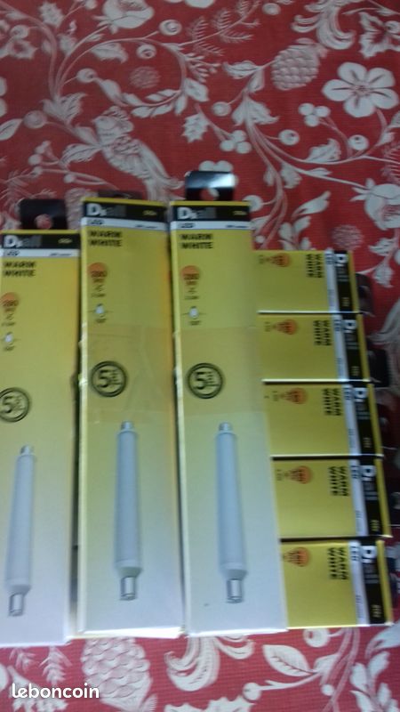 Lot 5 Tube LED Diall 221mm S15s 3,5W blanc chaud (image 1)