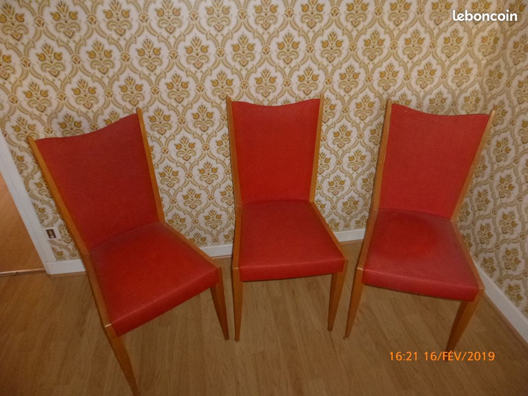 3 chaises années 50 (image 1)