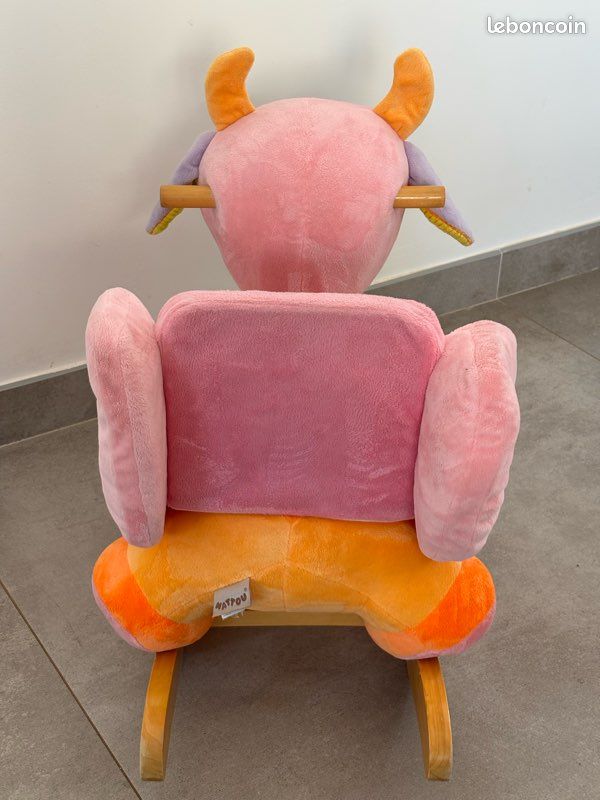Vache à Bascule Funny Farmers Nattou Bébé Enfant Peluche Douce Jouet Éveil Motricité TBE (image 5)