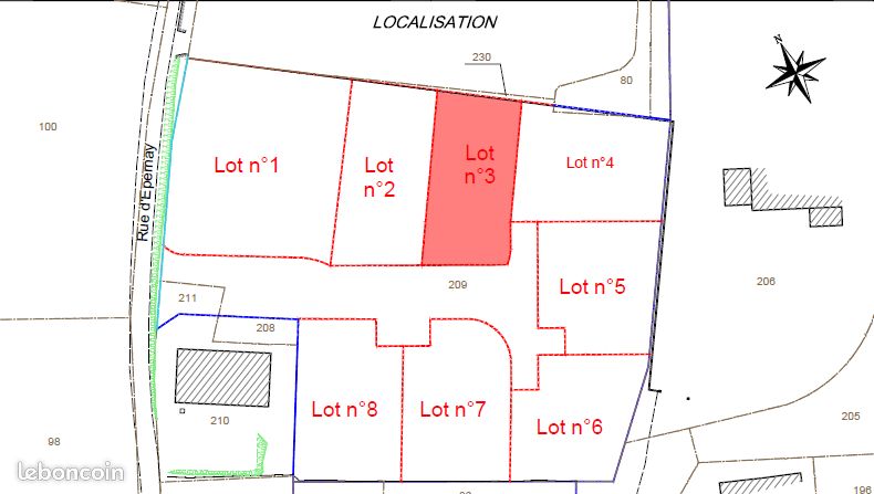 Vente terrain viabilisé · à Sainte-Reine · 52 500 €