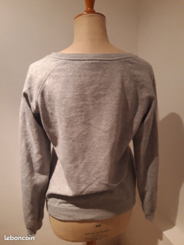 Sweat Champion gris femme col rond (image 3)