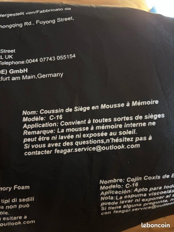 Coussin de siège Feagar (image 4)