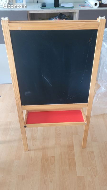 Tableau créatif enfant double surface craie et feutre (image 1)