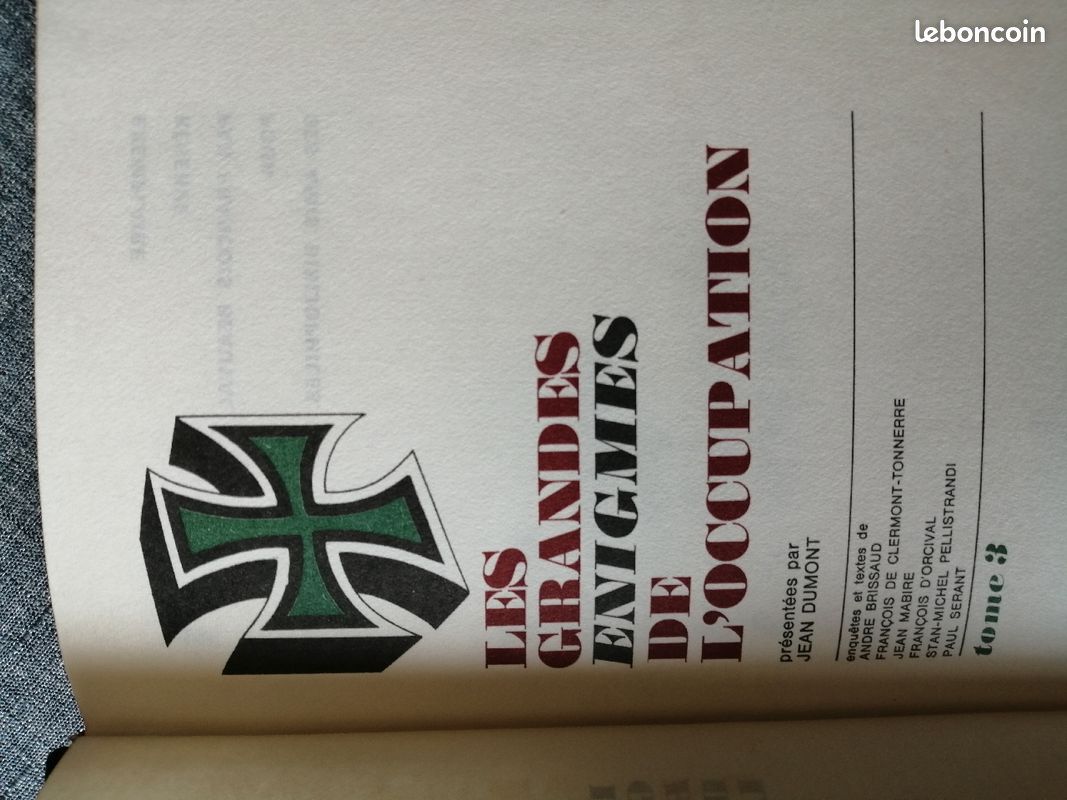 1 collection neuve de 3 tomes sur les grandes énigmes de l'occupation allemande en France de 1940 à 1944 (image 5)