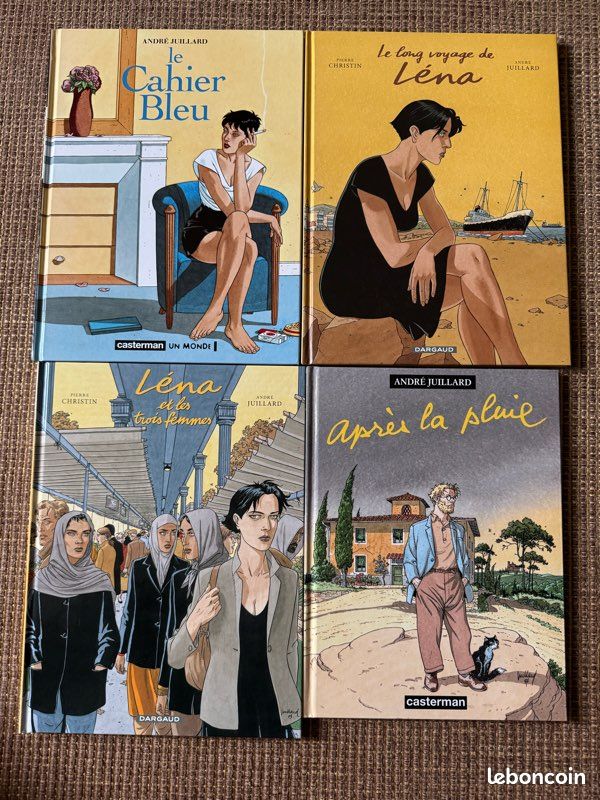 Lot de 4 bd bande dessinée André Juillard casterman le cahier bleu le long voyage Léna Léna et les trois femmes et après la pluie tome 1,2 , 3 et autre (image 1)