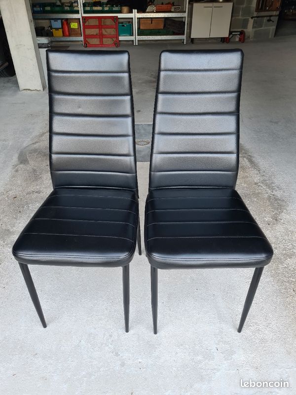 Chaises simili cuir (image 1)