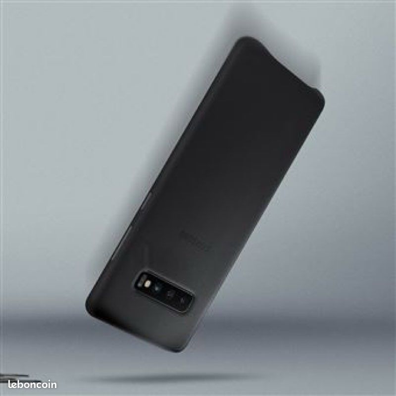 Coque en cuir Samsung Noir pour Galaxy S10 Plus (image 4)