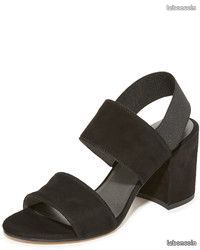SANDALES VIVALDI T 40 noir élastiquées - TAMARIS T 39 cuir noir (image 1)
