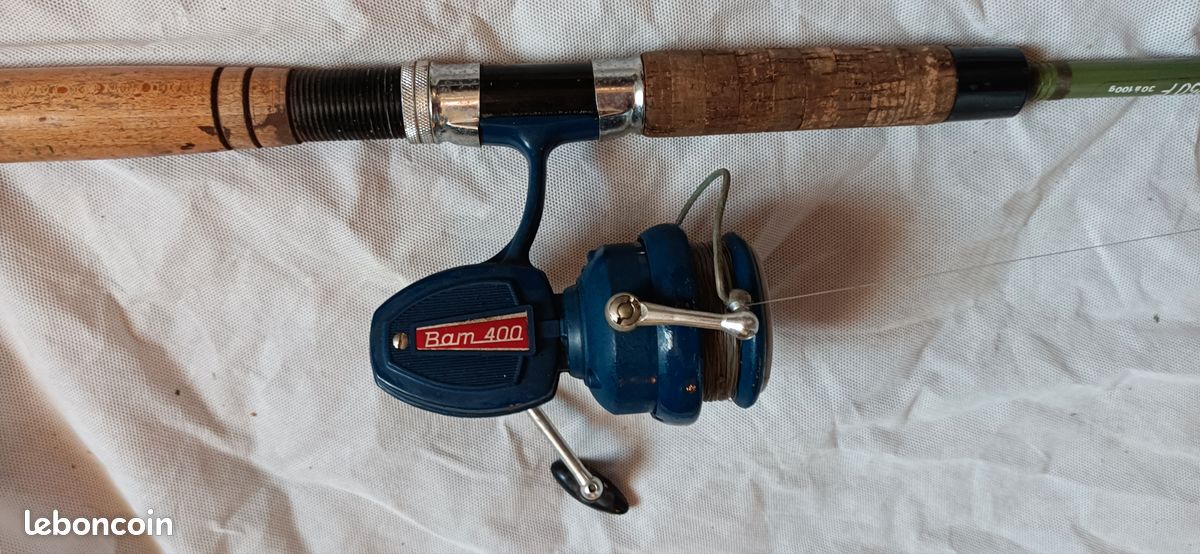 Canne à Pêche Vintage Mitchell Conemara 420 - Ancien Stock Magasin - Occasion Bon état