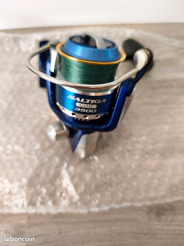Moulinet De Pêche Daiwa Saltiga Game 3500 - Eau Salée - Occasion Avec Pièce Cassée (stopper)