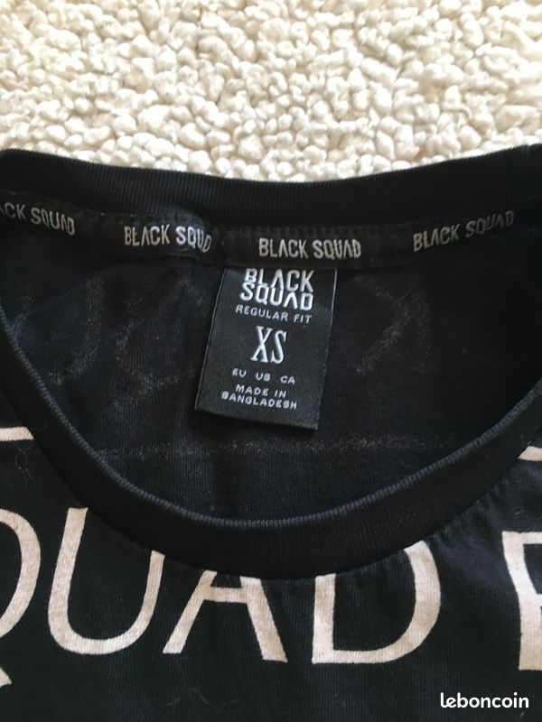 Tee shirt Black Squad taille XS Vêtements