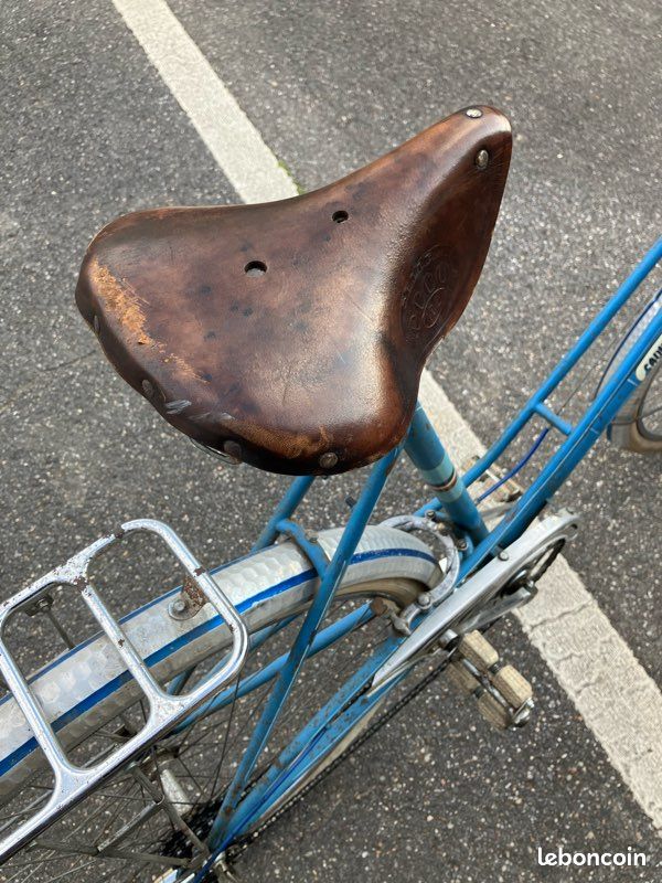 Paire De Genouillères Vélo Vintage BIKE #7275 - Bleu Marine - Taille S - NOS