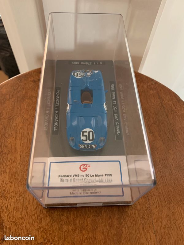 Miniature GCAM Panhard VM5 #50 – 24h Du Mans 1955, 1/43, Édition Limitée