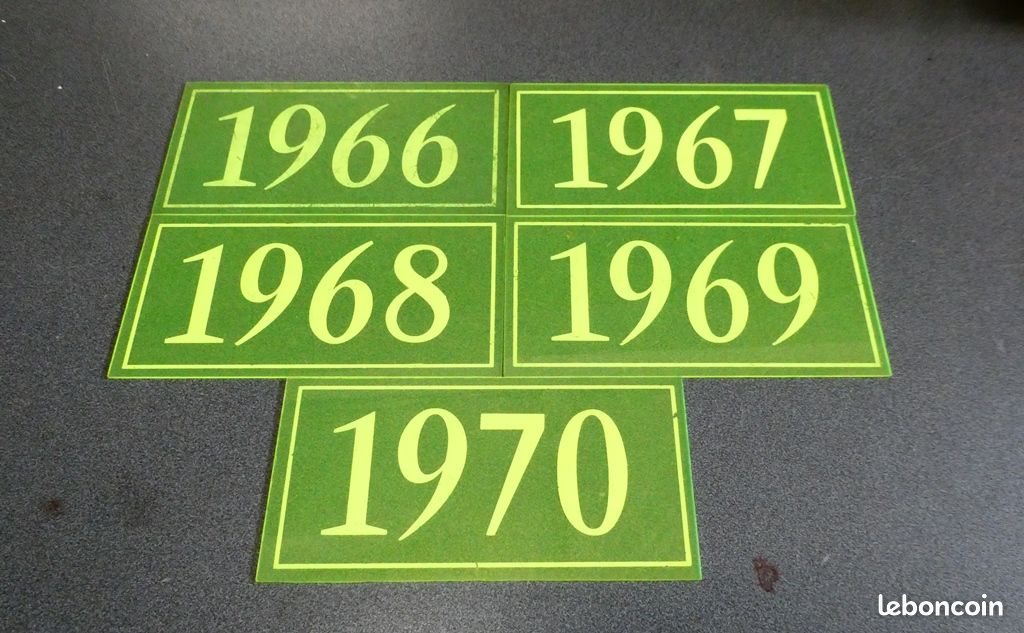 Plaques d’années pour expos d’anciennes (image 2)