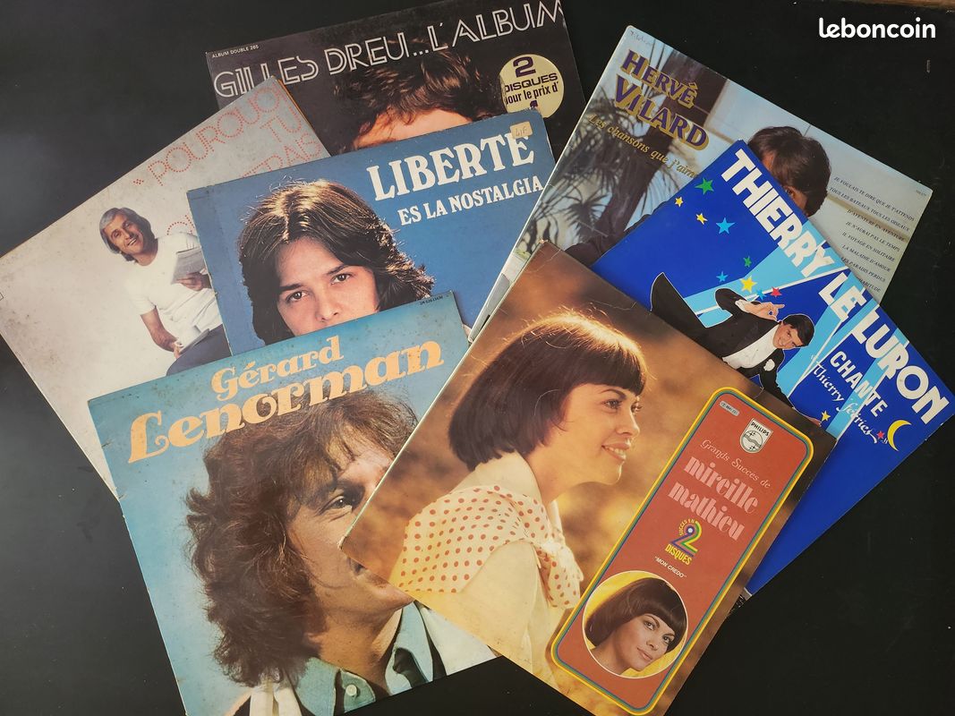 Lots 7 vinyles variété francaise (image 1)