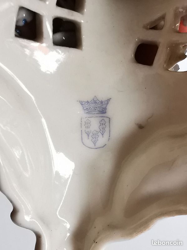 Ancienne coupe ajourée centre de table Porcelaine Schierholz & Sohn début XXème (image 12)