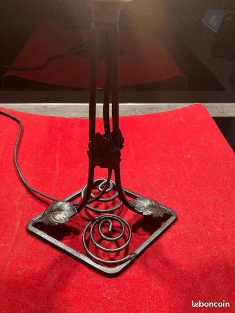 Lampe Tulipe Art Deco Fer Forgé (image 5)