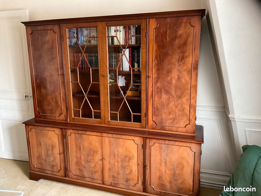 Buffet, meuble de salon avec vitrine (image 2)