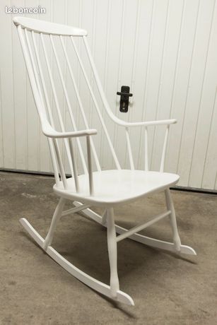 Fauteuil à Bascule Grandessa Boohem 2402 Design Lena Larsson - Occasion Bleu