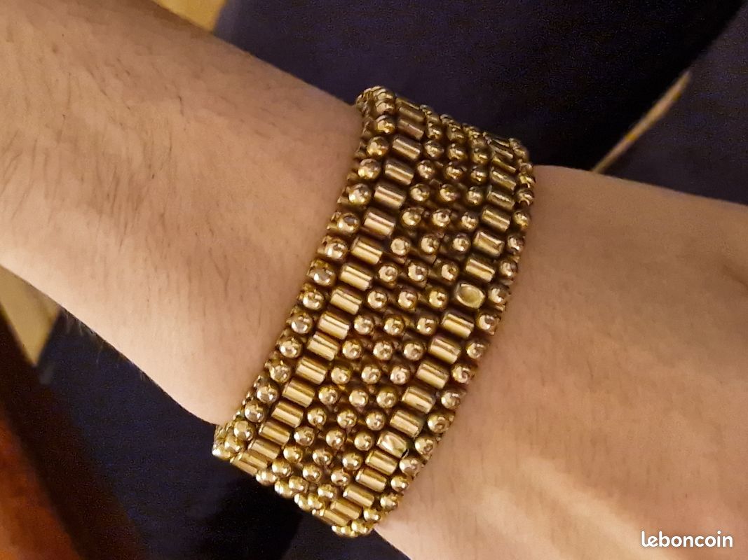Bracelet Vintage Plaqué Or Jaune - Ancien Modèle Occasion