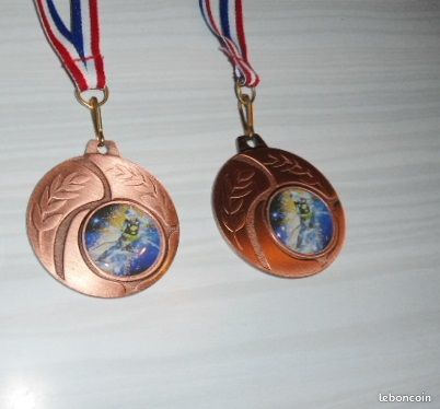 Médaille De Ski Vintage 1956 - Bronze Lauriot Pour Augis - Collection Sport France