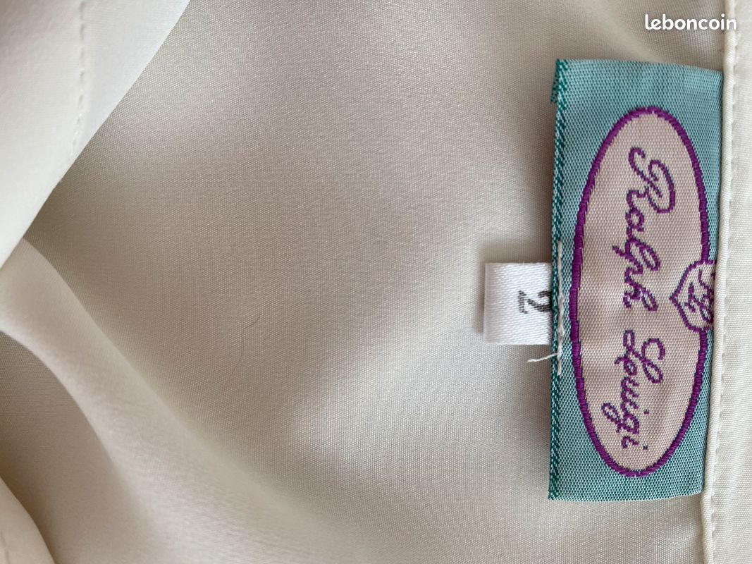 Chemise /chemisier Neuf taille 42/44 polyester imprimé animal écrue (image 4)